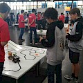 Fiorcen, Jonas (und ausnahmsweise nicht im Bild, weil heute Karateka: Teamleaderin Anna) des Teams RoboTurtle